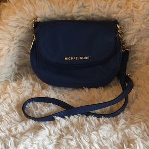 Blue leather Michael Kors Satchel
